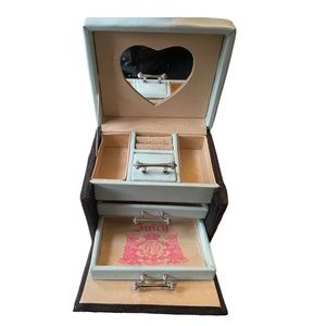 JUICY COUTURE Velour TERRY BAG JEWELRY BOX CASE Y2K RARE VINTAGE